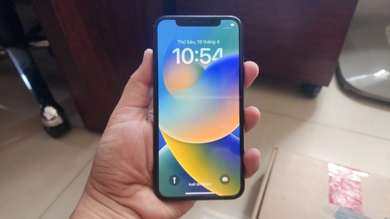 iPhone X 64GB lock, face, áp suất
